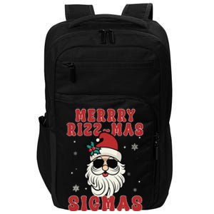 Merry Rizz Mas Sigmas Gen Alpha Middle School Christmas Impact Tech Backpack