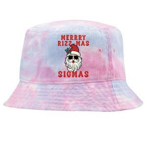 Merry Rizz Mas Sigmas Gen Alpha Middle School Christmas Tie-Dyed Bucket Hat