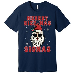 Merry Rizz Mas Sigmas Gen Alpha Middle School Christmas Premium T-Shirt