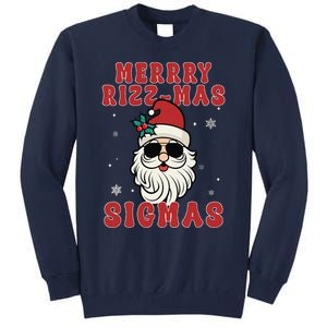 Merry Rizz Mas Sigmas Gen Alpha Middle School Christmas Tall Sweatshirt