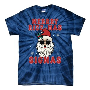 Merry Rizz Mas Sigmas Gen Alpha Middle School Christmas Tie-Dye T-Shirt