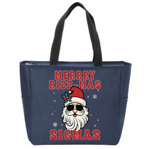 Merry Rizz Mas Sigmas Gen Alpha Middle School Christmas Zip Tote Bag