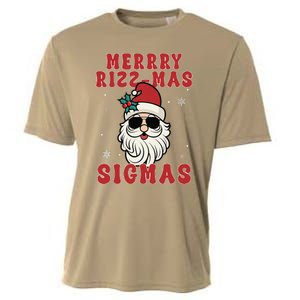 Merry Rizz Mas Sigmas Gen Alpha Middle School Christmas Cooling Performance Crew T-Shirt