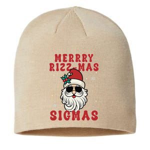 Merry Rizz Mas Sigmas Gen Alpha Middle School Christmas Sustainable Beanie