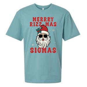 Merry Rizz Mas Sigmas Gen Alpha Middle School Christmas Sueded Cloud Jersey T-Shirt