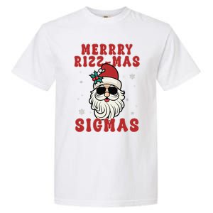 Merry Rizz Mas Sigmas Gen Alpha Middle School Christmas Garment-Dyed Heavyweight T-Shirt