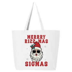 Merry Rizz Mas Sigmas Gen Alpha Middle School Christmas 25L Jumbo Tote