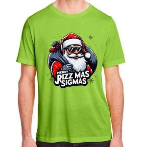 Merry Rizz Mas Sigmas Gen Alpha Middle School Christmas Adult ChromaSoft Performance T-Shirt