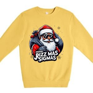 Merry Rizz Mas Sigmas Gen Alpha Middle School Christmas Premium Crewneck Sweatshirt