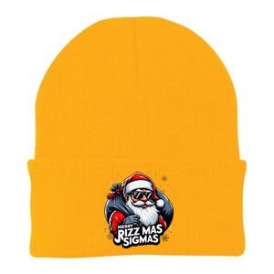 Merry Rizz Mas Sigmas Gen Alpha Middle School Christmas Knit Cap Winter Beanie