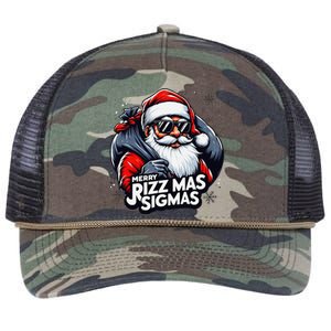 Merry Rizz Mas Sigmas Gen Alpha Middle School Christmas Retro Rope Trucker Hat Cap