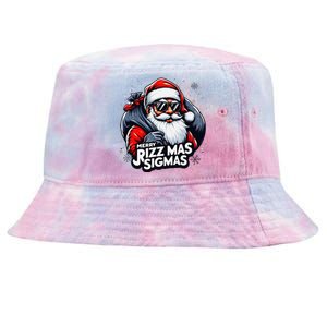 Merry Rizz Mas Sigmas Gen Alpha Middle School Christmas Tie-Dyed Bucket Hat