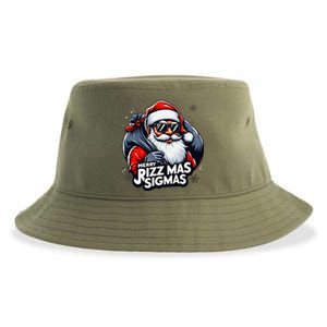 Merry Rizz Mas Sigmas Gen Alpha Middle School Christmas Sustainable Bucket Hat