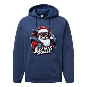 Merry Rizz Mas Sigmas Gen Alpha Middle School Christmas Performance Fleece Hoodie