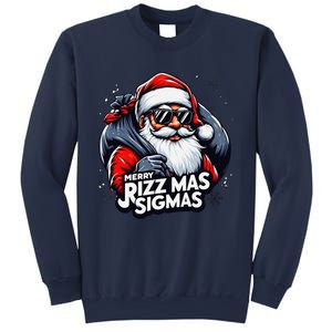 Merry Rizz Mas Sigmas Gen Alpha Middle School Christmas Sweatshirt