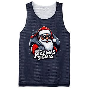 Merry Rizz Mas Sigmas Gen Alpha Middle School Christmas Mesh Reversible Basketball Jersey Tank