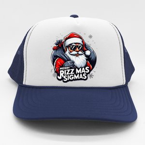 Merry Rizz Mas Sigmas Gen Alpha Middle School Christmas Trucker Hat