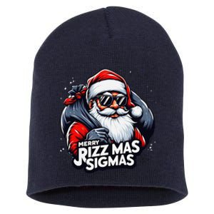 Merry Rizz Mas Sigmas Gen Alpha Middle School Christmas Short Acrylic Beanie