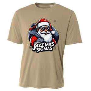 Merry Rizz Mas Sigmas Gen Alpha Middle School Christmas Cooling Performance Crew T-Shirt