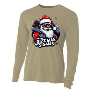 Merry Rizz Mas Sigmas Gen Alpha Middle School Christmas Cooling Performance Long Sleeve Crew