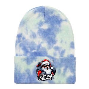 Merry Rizz Mas Sigmas Gen Alpha Middle School Christmas Tie Dye 12in Knit Beanie