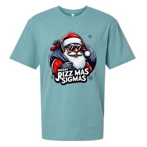 Merry Rizz Mas Sigmas Gen Alpha Middle School Christmas Sueded Cloud Jersey T-Shirt