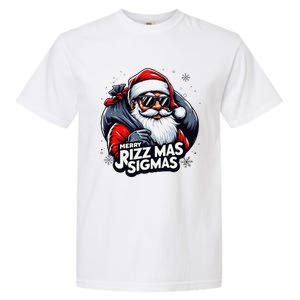 Merry Rizz Mas Sigmas Gen Alpha Middle School Christmas Garment-Dyed Heavyweight T-Shirt