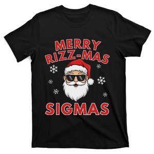 Merry Rizz Mas Sigmas Gen Alpha Middle School Christmas T-Shirt