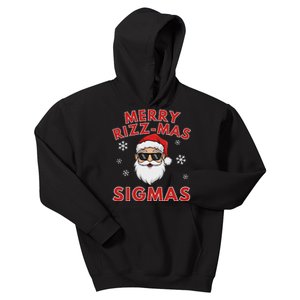 Merry Rizz Mas Sigmas Gen Alpha Middle School Christmas Kids Hoodie