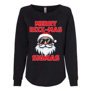 Merry Rizz Mas Sigmas Gen Alpha Middle School Christmas Womens California Wash Sweatshirt