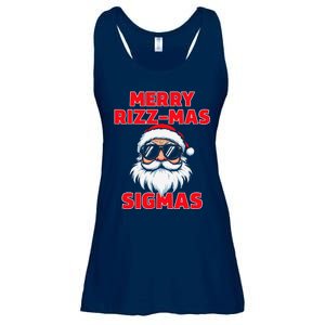 Merry Rizz Mas Sigmas Gen Alpha Middle School Christmas Ladies Essential Flowy Tank