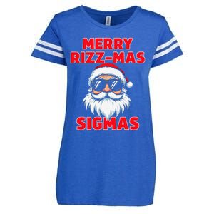 Merry Rizz Mas Sigmas Gen Alpha Middle School Christmas Enza Ladies Jersey Football T-Shirt