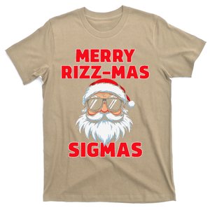 Merry Rizz Mas Sigmas Gen Alpha Middle School Christmas T-Shirt