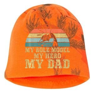 My Role Model My Hero My Dad Fathers Day Son Kati - Camo Knit Beanie