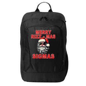 Merry Rizz Mas Sigmas Cool Santa Face Gen Alpha Christmas City Backpack