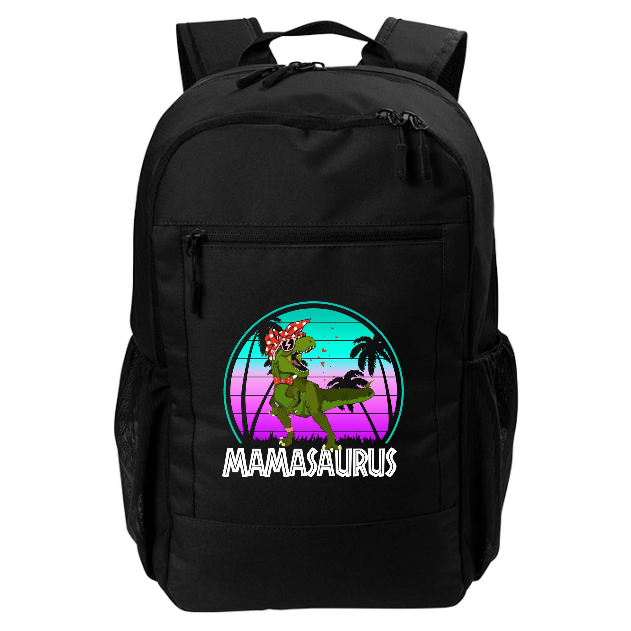 Mamasaurus Rex Mama Dinosaur Retro Dino Backpack
