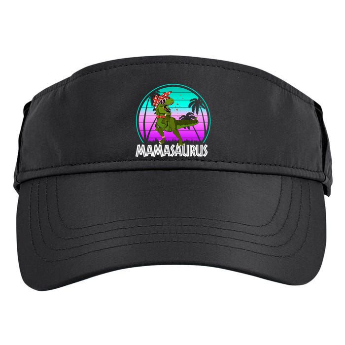 Mamasaurus Rex Mama Dinosaur Retro Dino Adult Drive Performance Visor