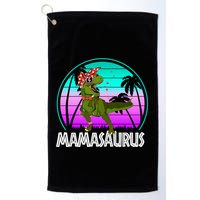 Mamasaurus Rex Mama Dinosaur Retro Dino Golf Towel