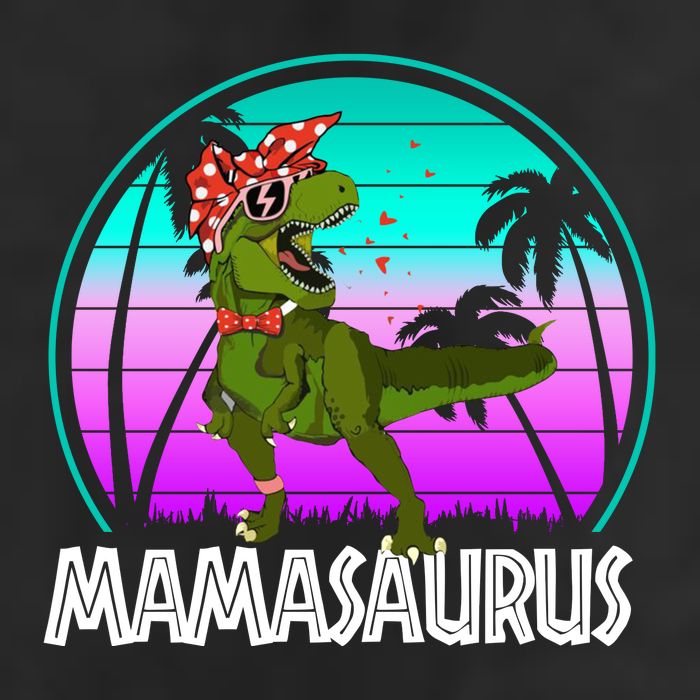 Mamasaurus Rex Mama Dinosaur Retro Dino Golf Towel