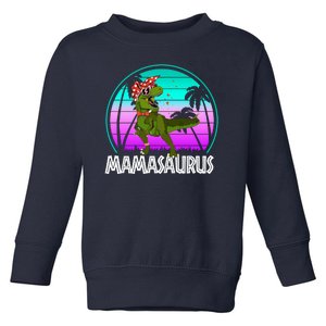 Mamasaurus Rex Mama Dinosaur Retro Dino Toddler Sweatshirt