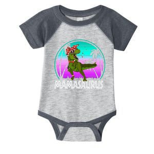 Mamasaurus Rex Mama Dinosaur Retro Dino Infant Baby Jersey Bodysuit