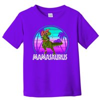 Mamasaurus Rex Mama Dinosaur Retro Dino Toddler T-Shirt