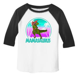 Mamasaurus Rex Mama Dinosaur Retro Dino Toddler Fine Jersey T-Shirt