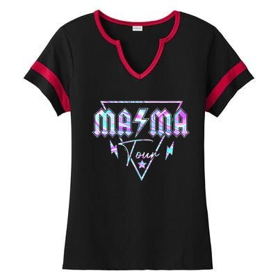 Mama Rock Moms Life Mothers Day Family Ladies Halftime Notch Neck Tee