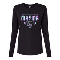 Mama Rock Moms Life Mothers Day Family Womens Cotton Relaxed Long Sleeve T-Shirt