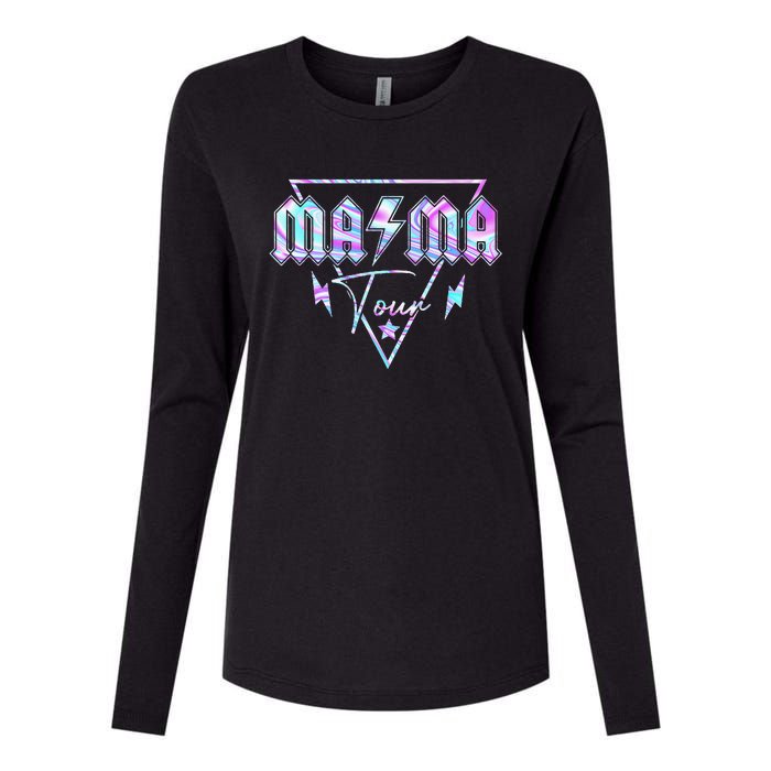 Mama Rock Moms Life Mothers Day Family Womens Cotton Relaxed Long Sleeve T-Shirt