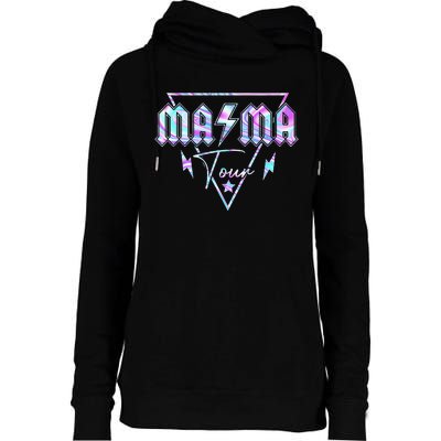 Mama Rock Moms Life Mothers Day Family Womens Funnel Neck Pullover Hood