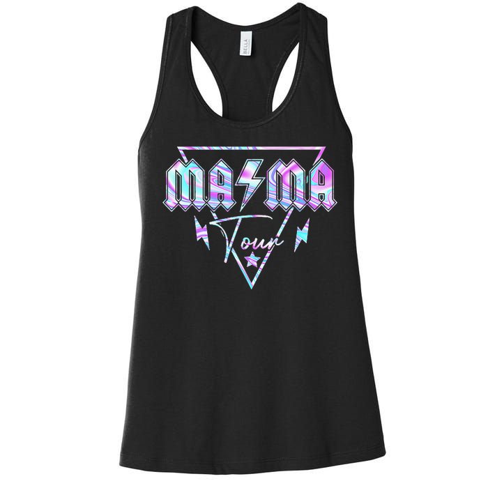 Mama Rock Moms Life Mothers Day Family Women's Racerback Tank