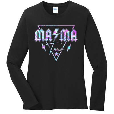 Mama Rock Moms Life Mothers Day Family Ladies Long Sleeve Shirt