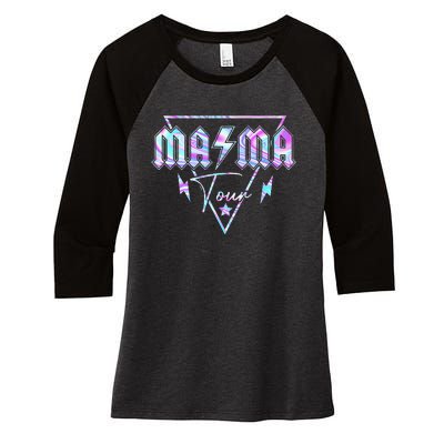 Mama Rock Moms Life Mothers Day Family Women's Tri-Blend 3/4-Sleeve Raglan Shirt